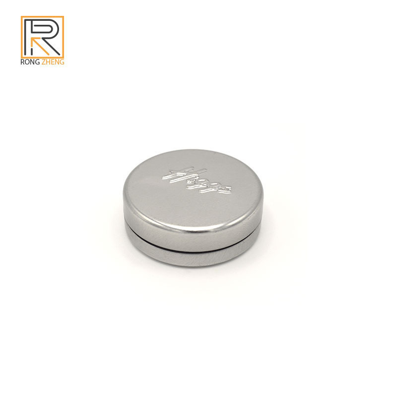 马口铁圆罐 防儿童打开铁盒 按压旋盖铁盒 儿童安全锁圆形铁盒