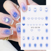 Nail stickers, fake nails, adhesive face blush for nails, suitable for import, new collection, 3D