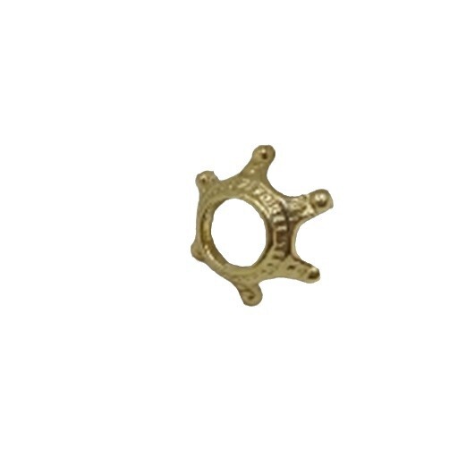 Golden hexagonal pendant