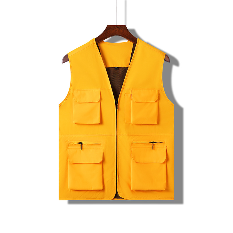 Nuevo chaleco de gama alta para exteriores, chaleco de fotografía de pesca multifuncional multibolsillo para hombre, ropa exterior, personalización