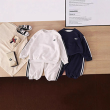男童韩版春秋运动套装秋装中大童洋气女童宝宝卫衣两件套休闲潮