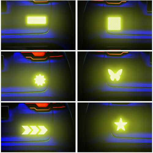 Car Reflective Sticker Electric Bicycle Motorcycle Reflective Strips Night Warning Sticker Custom Creative Scratch Resistant Sticker
