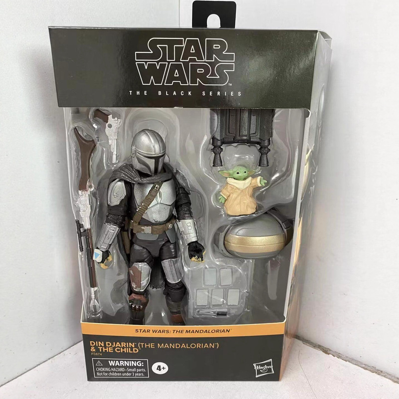 Anime Toys Star Wars the Mandalorian Baby Yoda Din Djarin 6inch Action Figures Wholesale