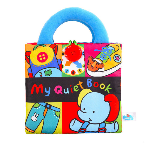 LakaRose infant early education three-dimensional quiet cloth book baby Montessori cloth book toy Montessori teaching aids