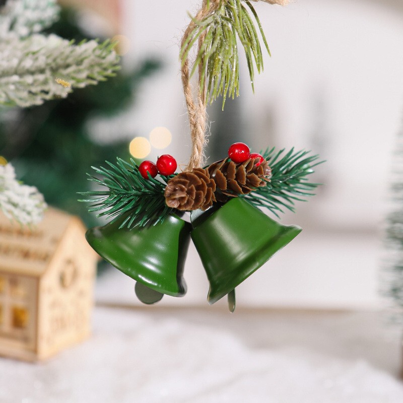 クロスボーダー新しいクリスマスツリーベルペンダントハンギングベル松ぼっくり風鈴クリスマスツリーペンダントクリスマス装飾|undefined