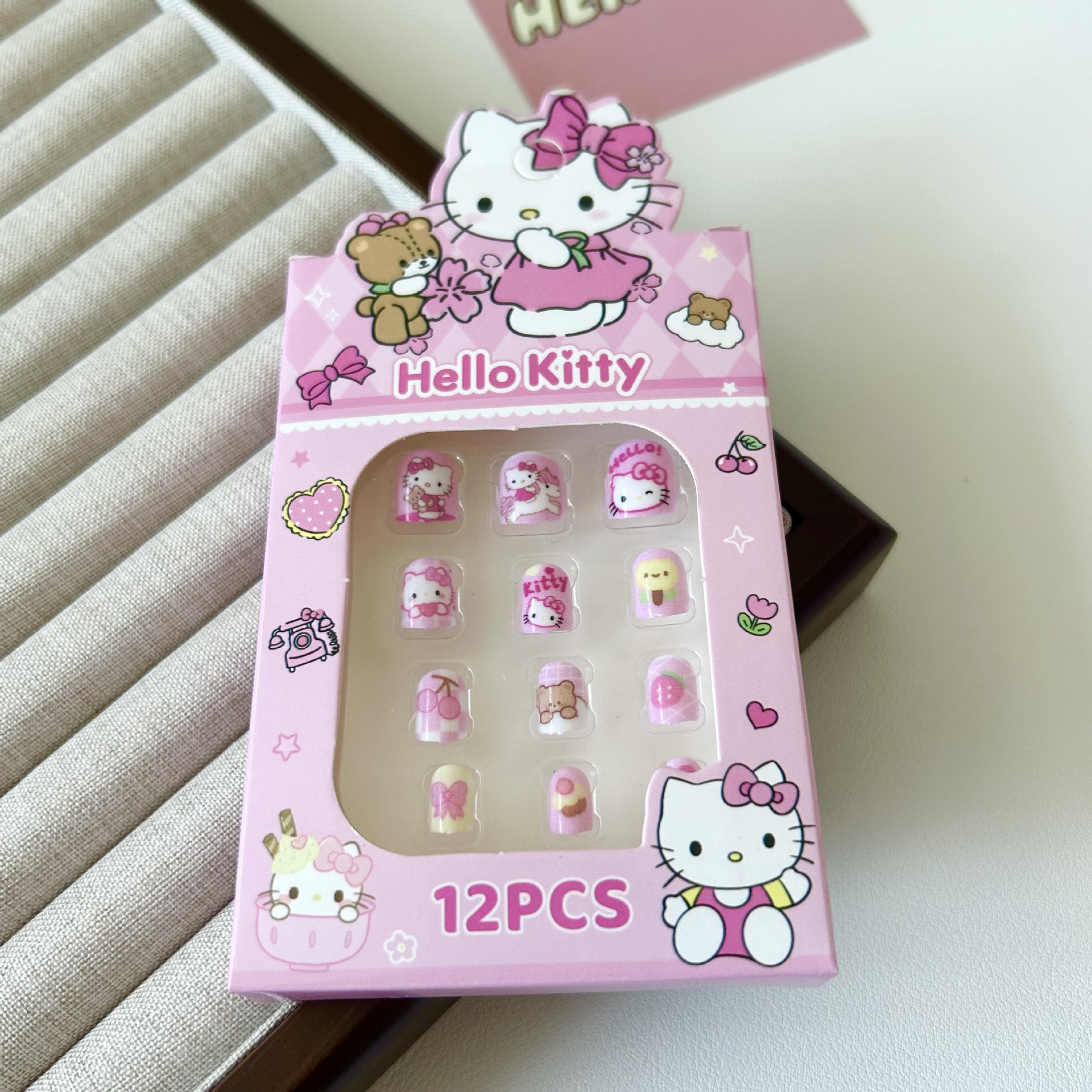 Niños estereoscópicos hechos a mano para usar uñas adorables pegatinas de uñas de dibujos animados para chicas juguetes