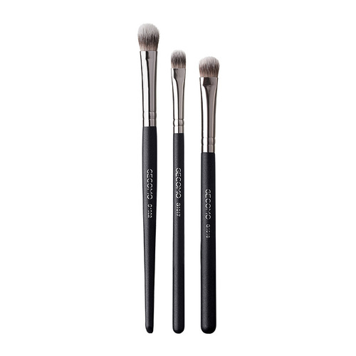 GECOMO round head flat head eye shadow brush does not eat powder soft bristle brush head makeup brush novice student eye makeup beauty tool