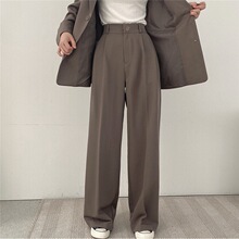 小西装2023新款韩版小西服宽松显瘦休闲阔腿裤直筒外穿休闲百搭