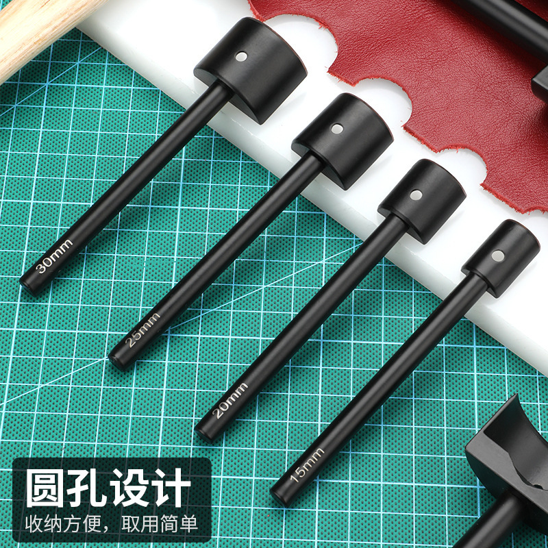黒半円斬り革スチールツールベルト尾斬り浅半円斬り黒半円打ち抜き穴あけ法斬り菱斬り|undefined