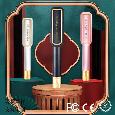 跨境电夹板短发内扣直发梳直卷两用拉直板卷发神器卷发棒旋钮温控