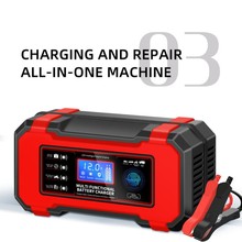 跨境摩托通用大功率蓄電池充電器汽車電瓶充電器12V電瓶充電器