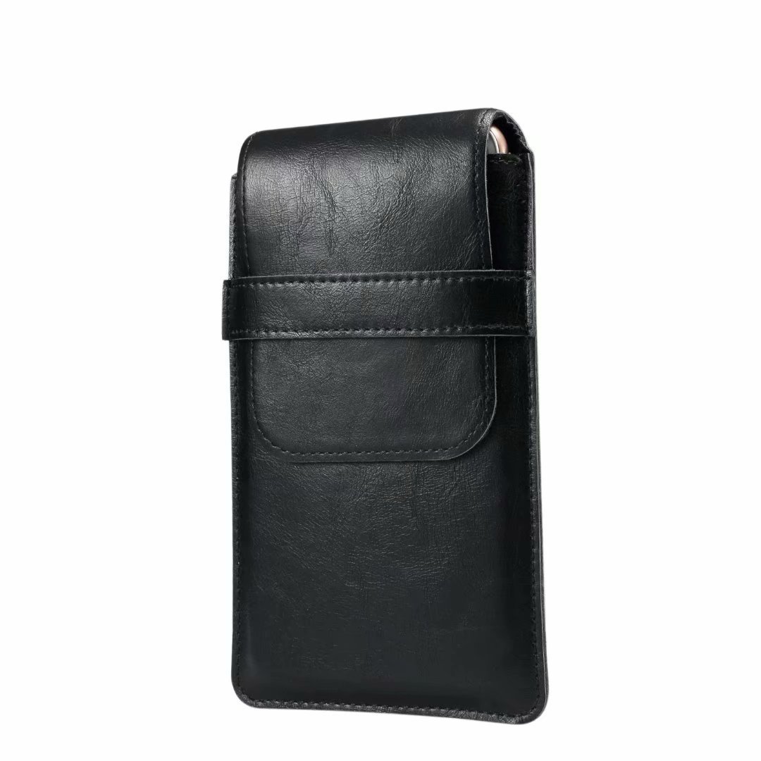 适用iPhoneX华为三星薄款男士手机通用挂腰包多功能通用包包