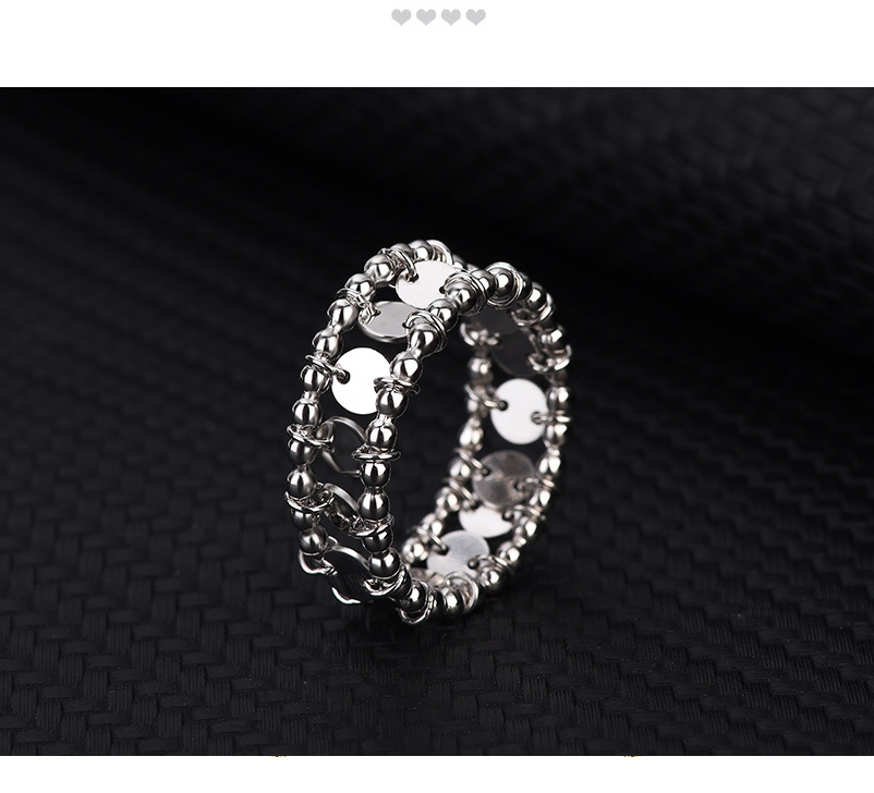 Fashion Round Sterling Silver Plating Artificial Rhinestones Rings