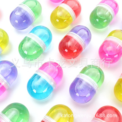 亚马逊火爆6色套装水晶泥史莱姆透明黏土儿童益智玩具厂家批发