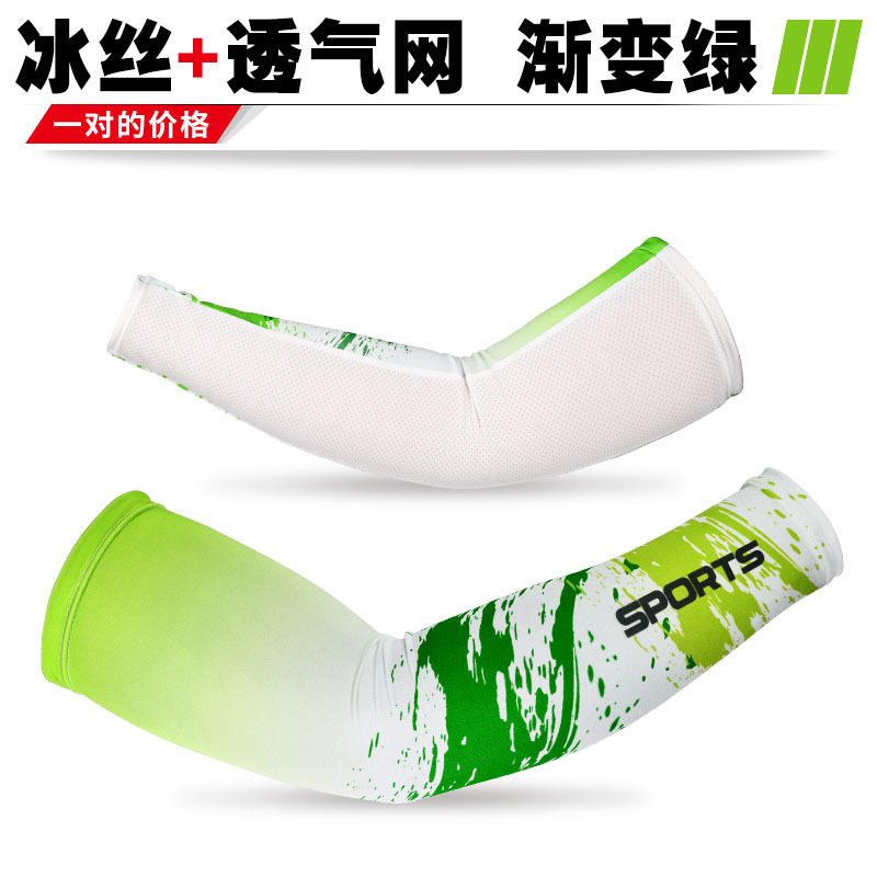 Personalizada mangas de hielo de hielo ultravioleta mujer brazo guantes solares blancos hombres mangas de verano logo personalizado