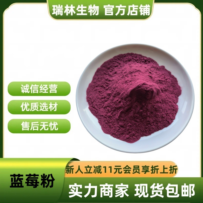 蓝莓粉 水溶蓝莓果粉 果蔬代餐粉 蓝莓汁粉 现货包邮 量大从优