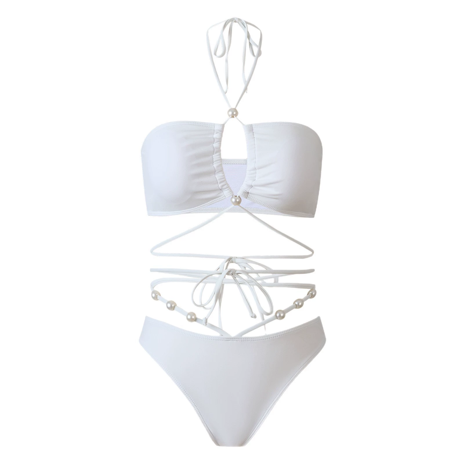 Sexy swimwear from pearl, split beach decorations, European style