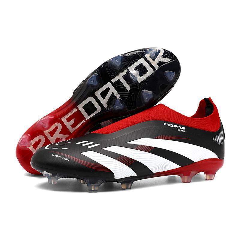 Zapatillas de Fútbol Tejidas de Corte Bajo AG TF Caucho TPU Transpirable para Césped