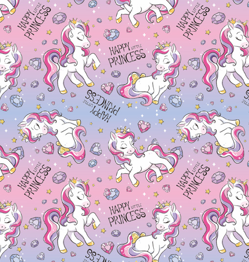 Pony morado; 70x100cm