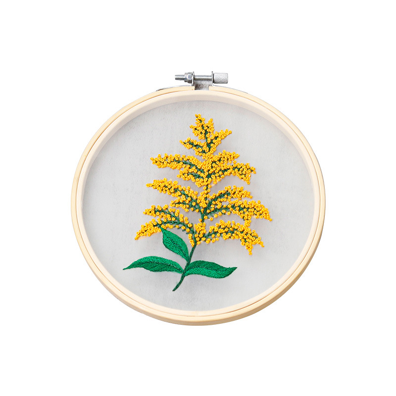 Diy bordado hecho a mano paquete de material Feiyang original nueva gasa transparente estilo europeo flores y flores