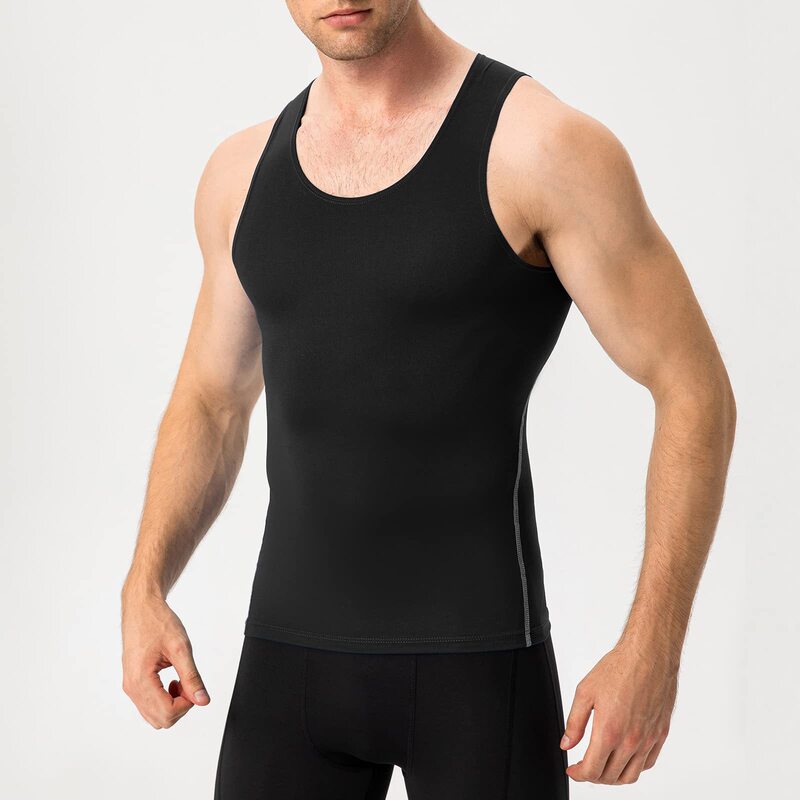Men's Compression Vest Sleeveless Sports T-Shirt Quick-Drying Fitness Sports Running Basic Layer Top Men's Compression Vest Sleeveless Sports T-Shirt Quick-Drying Fitness Sports Running Basic Layer Top
