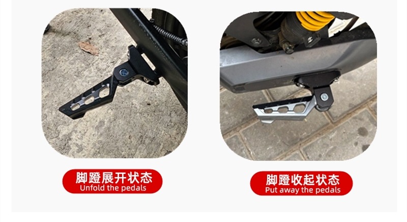 Electric Vehicle Foldableing Pedals Are Suitable for Mavericks Modified Umaxu3 Pedals Mqil/M3/U2/F400T Rear Footrests