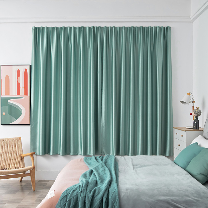 Comercio exterior transfronterizo, cortinas de velcro de Blog totalmente sombreadas, instalación sin perforación, tela para el sol autoadhesiva, protección solar y aislamiento térmico