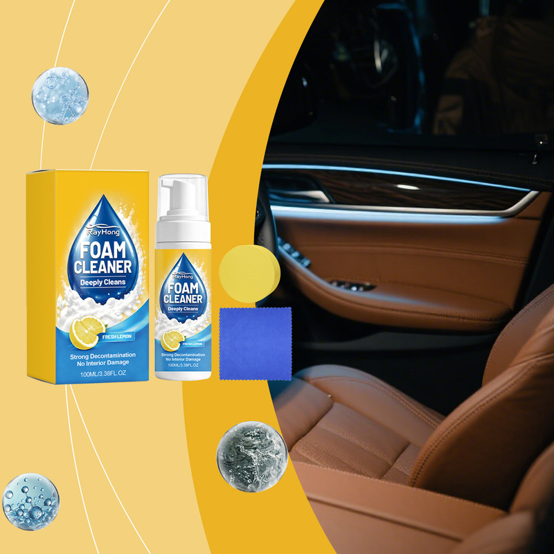 Cross-border Rayhong Foam Cleaning Kit Car Leather Interior Cleaning and Care Set Multi-Effect Cleaner Cross-border Rayhong Foam Cleaning Kit Car Leather Interior Cleaning and Care Set Multi-Effect Cleaner
