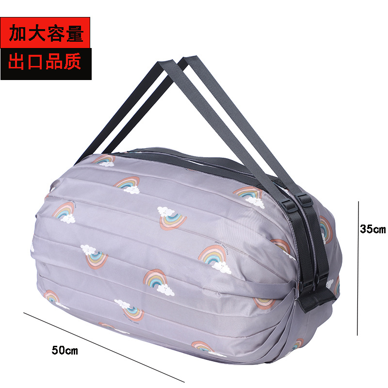 手提げ折りたたみショッピングバッグ大容量携帯収納バッグ片肩リュックサック整理バッグ荷物バッグ旅行バッグ