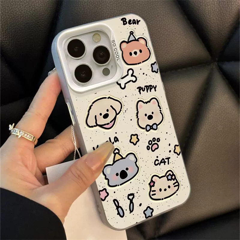 Apple, iPhone15, совместимый чехол для телефона, мультфильм iPhone13 Pro, 16promax, защита от падения