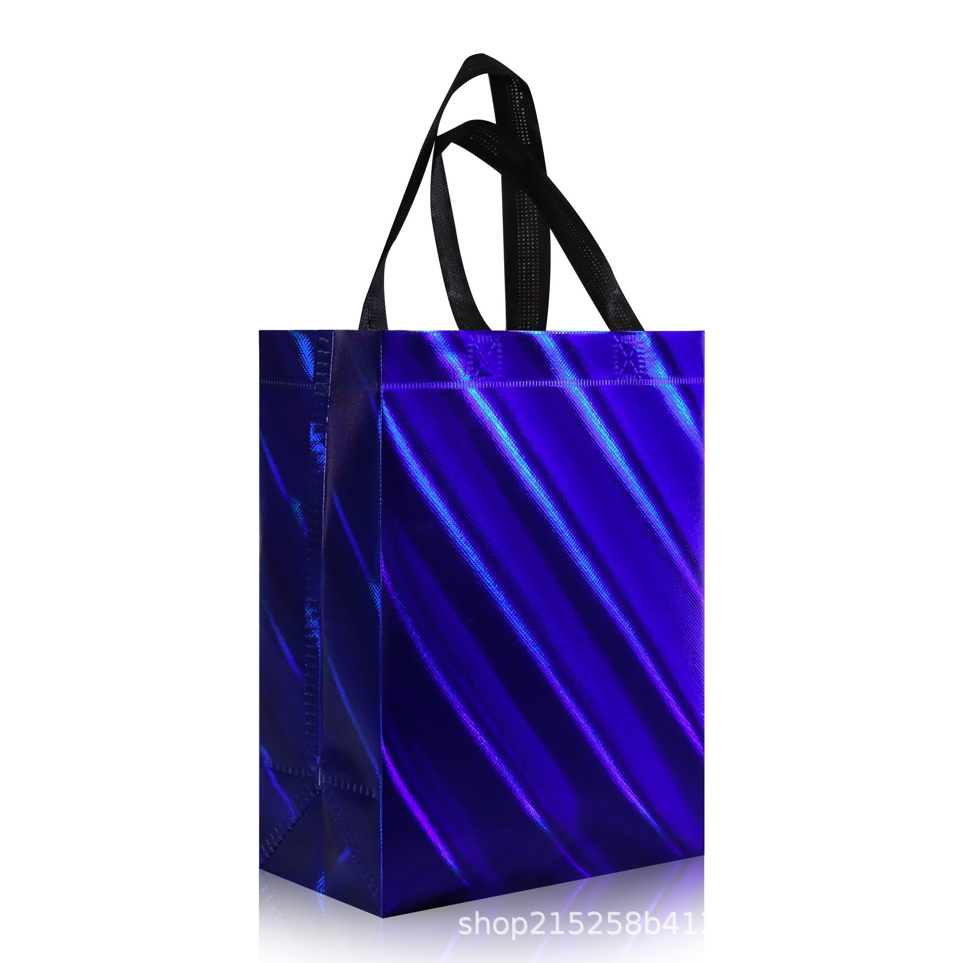 로얄 블루 레이저 트윌, 소형 수직 스타일 - 폭 20, 높이 25, 측면 10