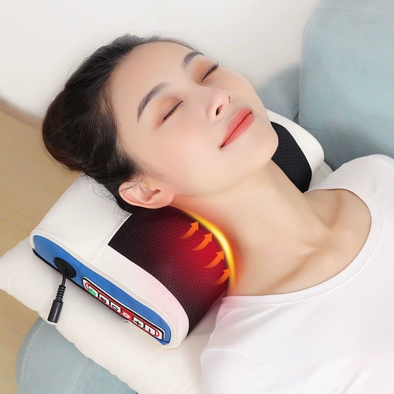 Массажная подушка для шейного отдела позвоночника, массажер для шеи, талии, многофункциональная электрическая подушка для дома, массажная подушка
