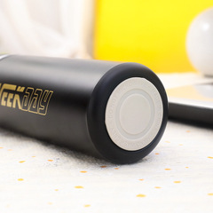 2023新款簡約輕奢英文字母學生彈跳杯便攜旅行隨身車載直身保溫杯