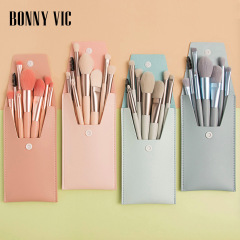 The Beauty Secret of Bonny BV: 8 Mini MAC Lip Brushes Set Eyeshadow Brushes Beauty Tools with Wooden Handle