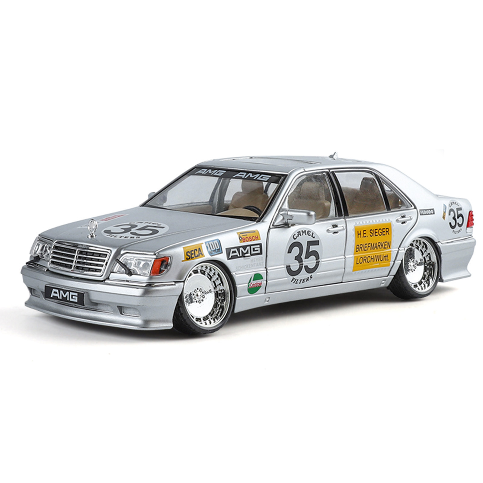 1 / 24 Hu Tou Ben W140 versión modificada 300SEL modelo de aleación de simulación coleccionista de juguetes comercio exterior transfronterizo