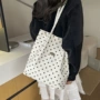 波点大容量手提新款通勤包