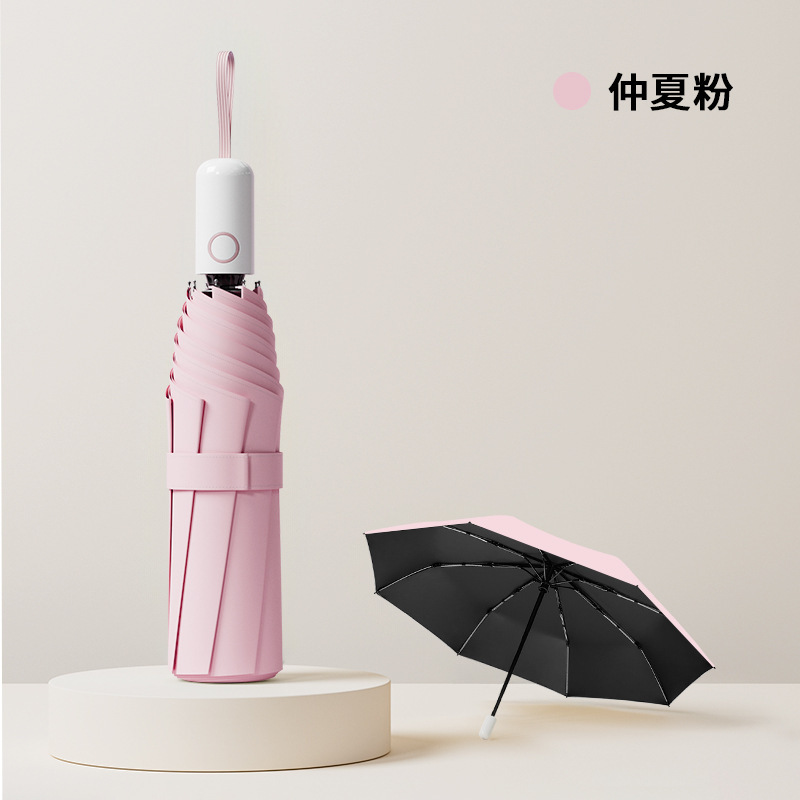 24骨大伞环扣自动伞抗风暴雨伞加大加厚户外伞挂扣防晒防雨晴雨伞|undefined