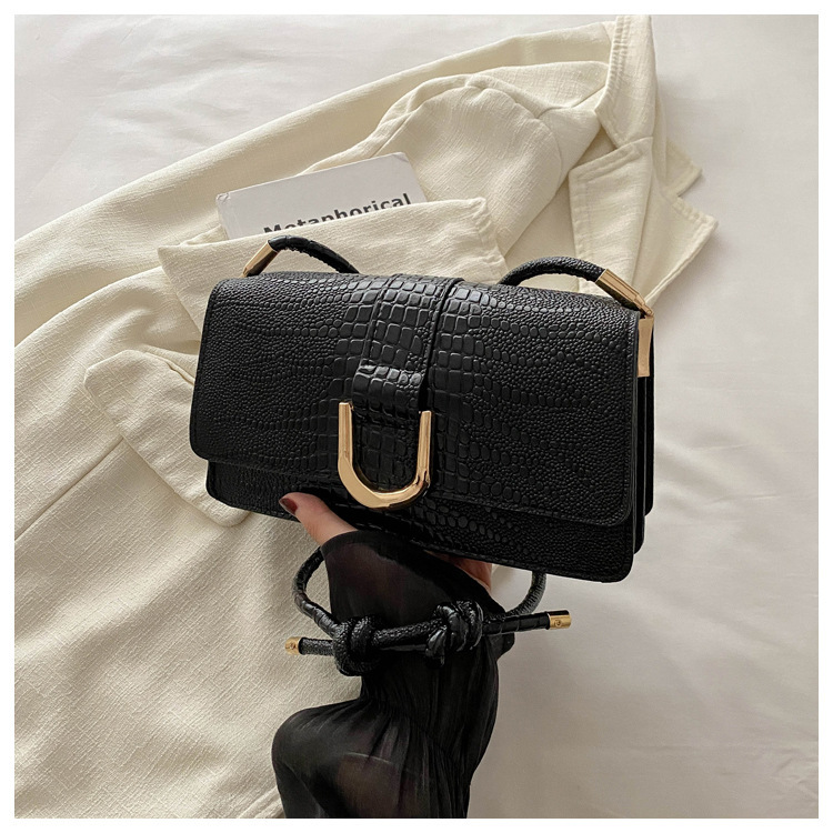 Pop Stone Pattern Casual 2024 color retro nuevo estilo de moda extranjero hombro bajo la axila bolsa pequeña para mujeres