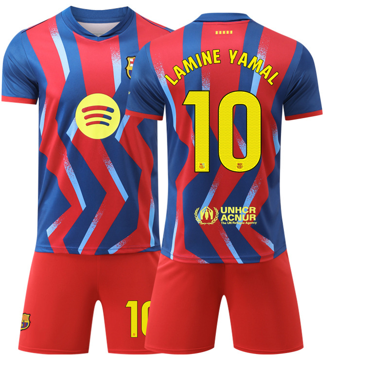 Conjunto de Uniforme de Fútbol N° 10 de Poliéster para Deporte y Fútbol