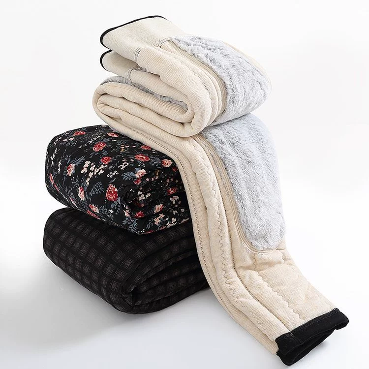 Люди среднего и пожилого возраста брюки осенью и зимой миссис плюшевый толстый мама теплая хлопчатобумажные брюки женский верблюжий бархат