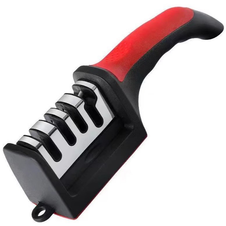 Afilador de cuchillos de cocina de 3 etapas, afilador universal de 4 etapas para tijeras, uso doméstico, transfronterizo