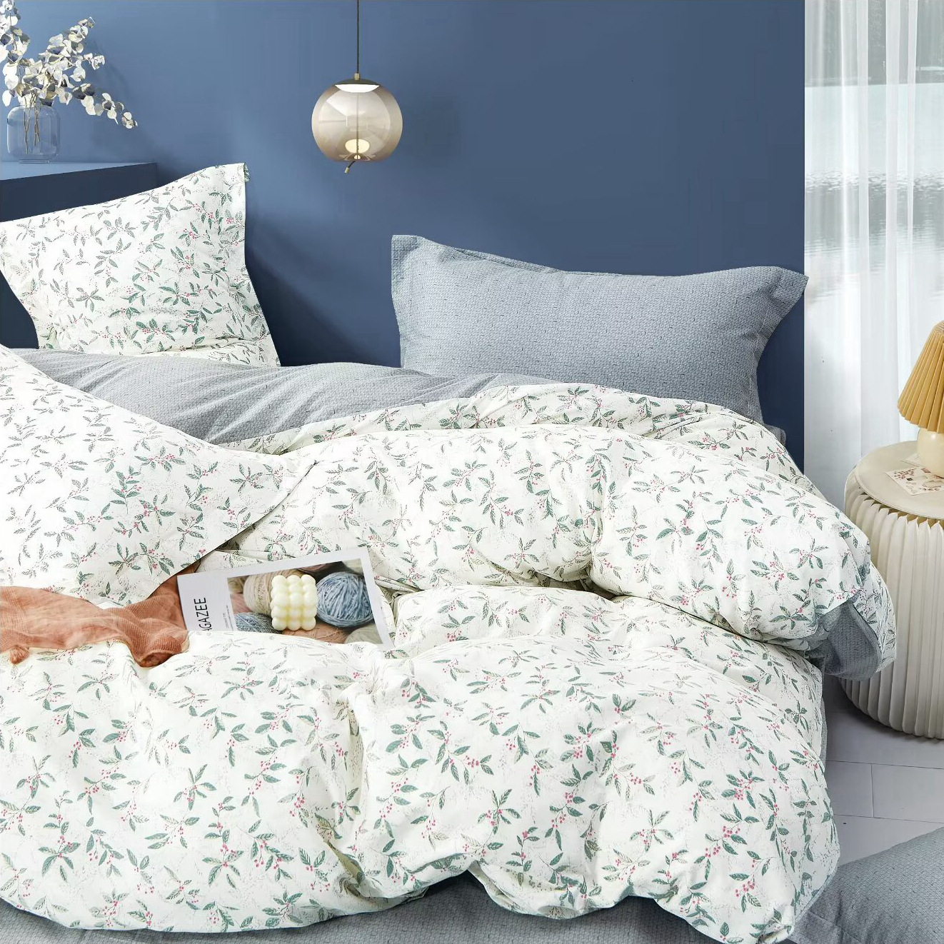 宽幅田园风清新小碎花布料纯棉服装面料做裙子床单全棉棉布料批发