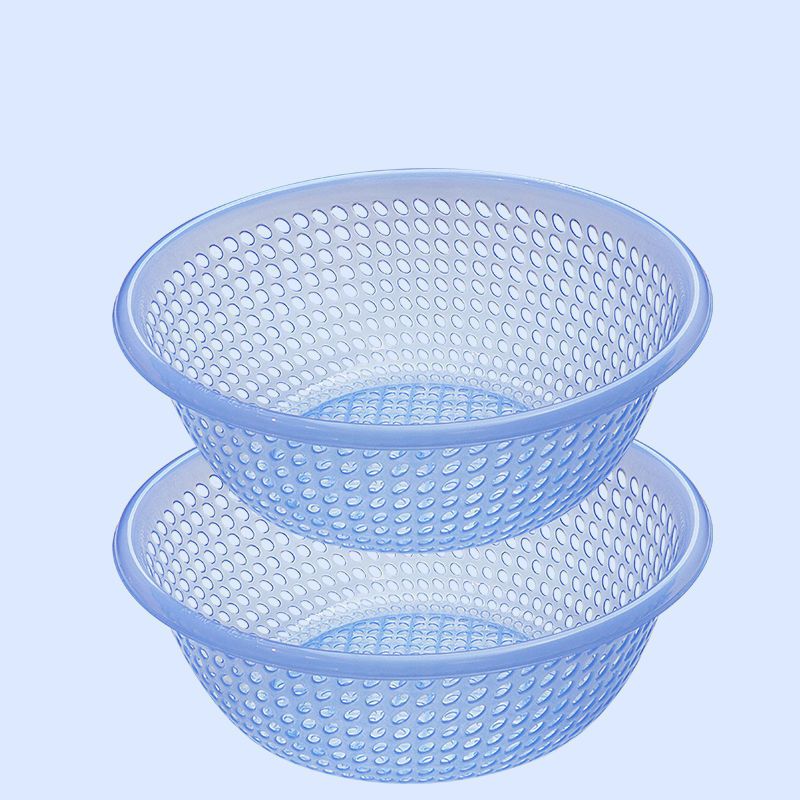 プラスチックふるい排水バスケット大型家庭用野菜洗いバスケット野菜洗いボウル果物洗いふるいキッチン厚みのある果物バスケット|undefined
