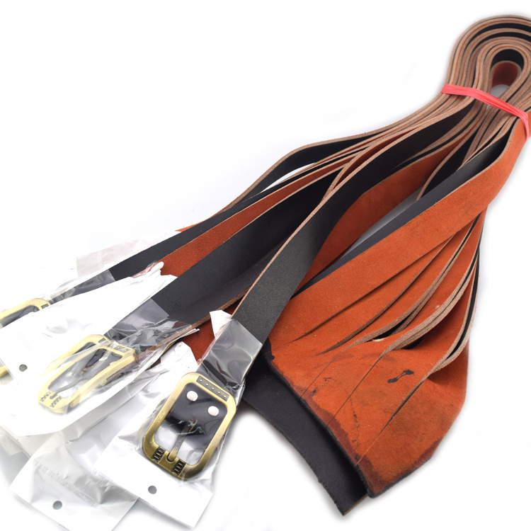 Men's second-floor now cut conjoined whole cowhide belt pigskin needle buckle running Jianghu stall belt manufacturers wholesale