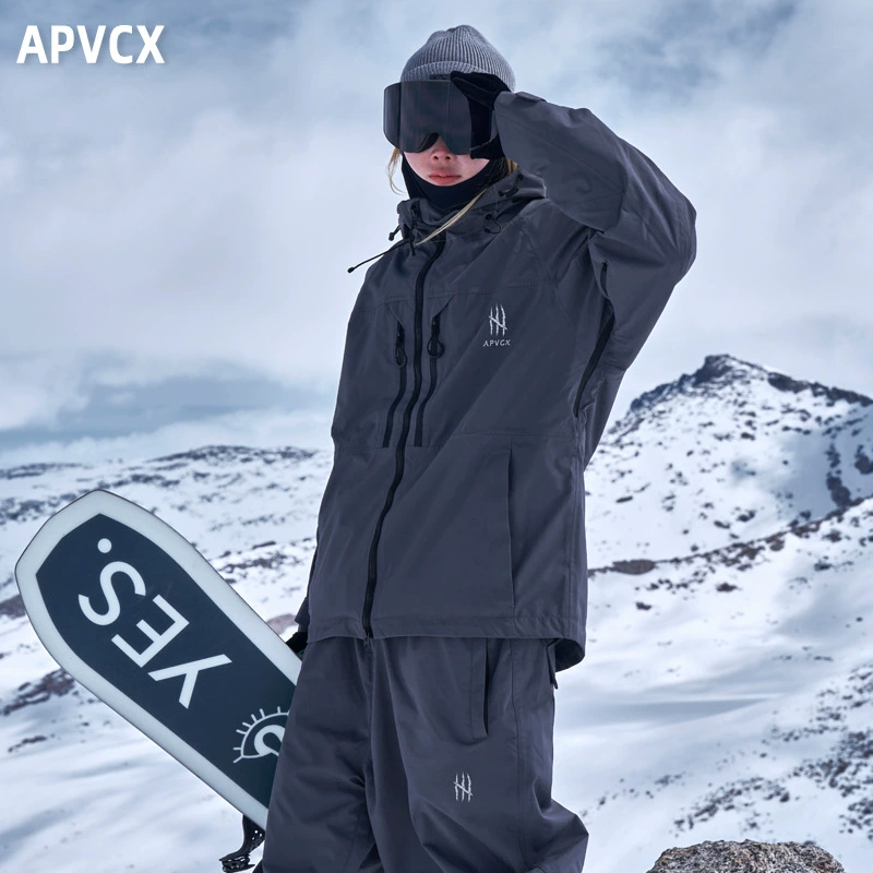 [Прямые продажи с фабрики] Лыжный костюм APVCX серии 2.0, мужской и женский, одинаковый стиль, 3L, полностью склеенный водонепроницаемый лыжный костюм с жесткой оболочкой