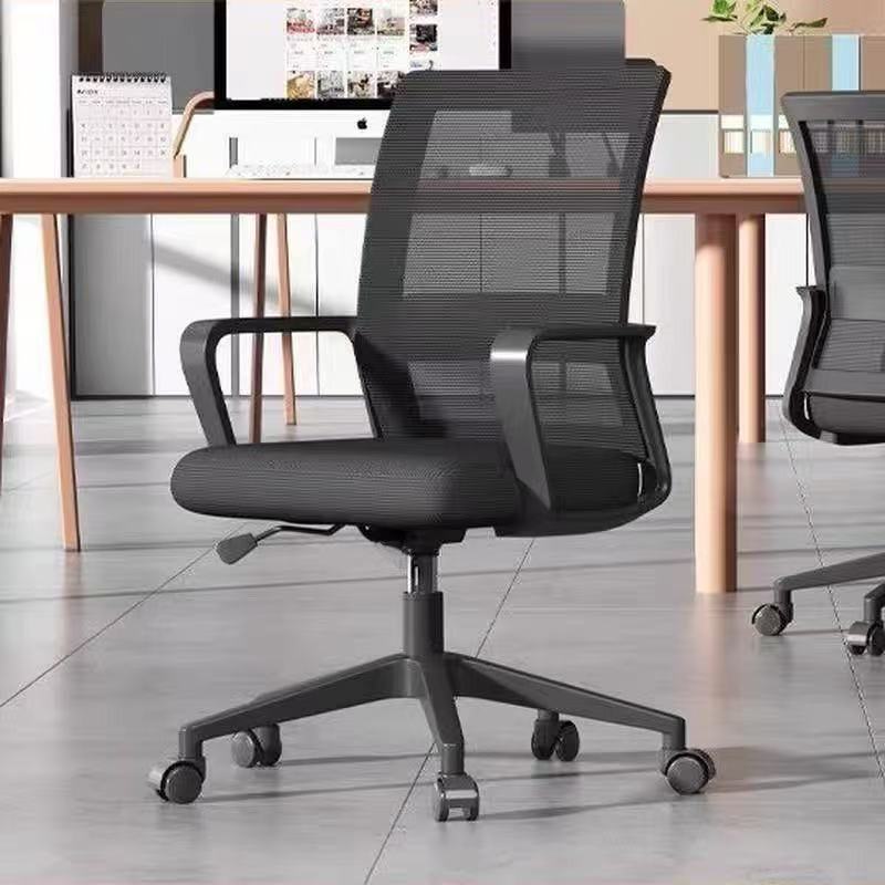 Office Computer Chair Staff Meeting Adjustable Mesh Backrest Swivel Chair Writing Armrest Manufacturer Direct Supply In-Stock Gaming Chair