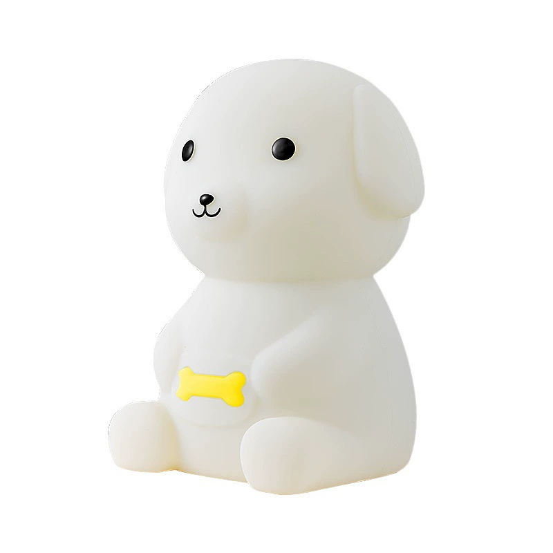 Кросс‑бордер новый Wangwang Dog силиконовая ночная подсветка LED свет USB зарядка разноцветная затемняющаяся узорная светлая ночь