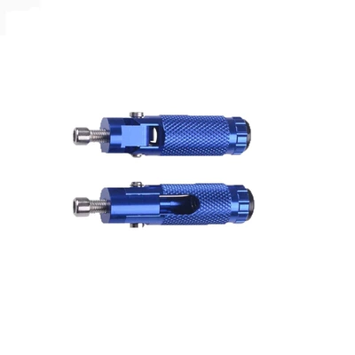 Folding Footpegs Ktm Harley – Motorcycle pedals - blue