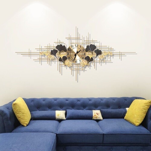 Wall clock collection, dining room, living room, modern light luxury decoration clock, dining room iron clock, three-dimensional decorative painting clock