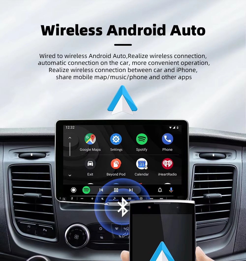 Cross-Border Car Wireless Carplay Box Android Box Wired to Wireless Carplay Adapter Two-In-One
